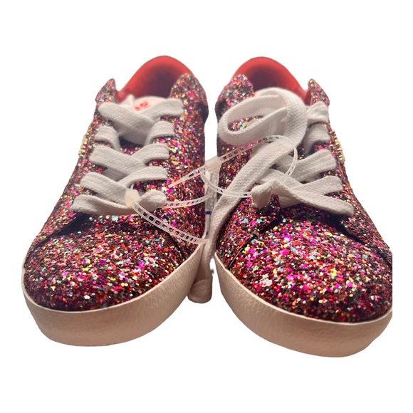Kate Spade New York Ace Pink Multi Glitter Low-Top Sneakers NWOB Style No. KA316 - Picture 9 of 14